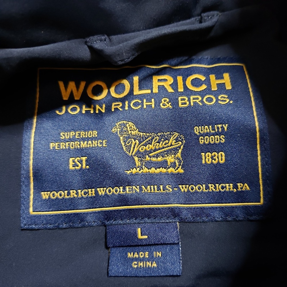 Woolrich Fayette Tech Trench Coat Womens Large L Black Waterproof Hooded Rain - Picture 11 of 16